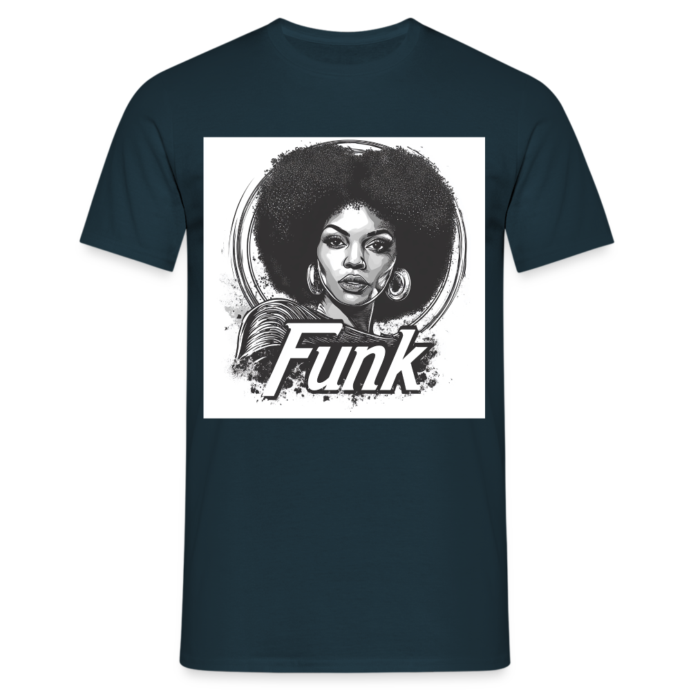 Funk Queen: Power in Motion, T-shirt herr - marinblå