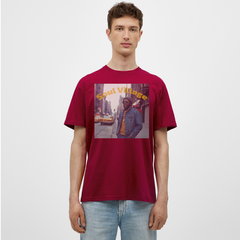 Soul Village, T-shirt herr - tegelröd