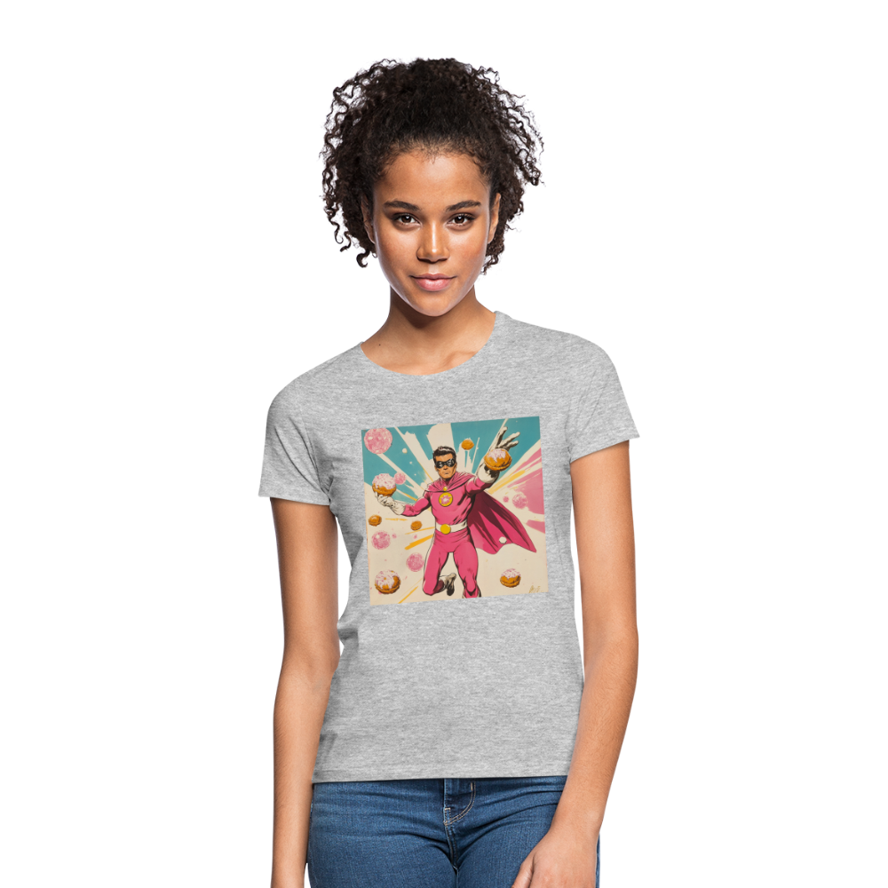 Frosting-Fury, T-shirt dam - gråmelerad