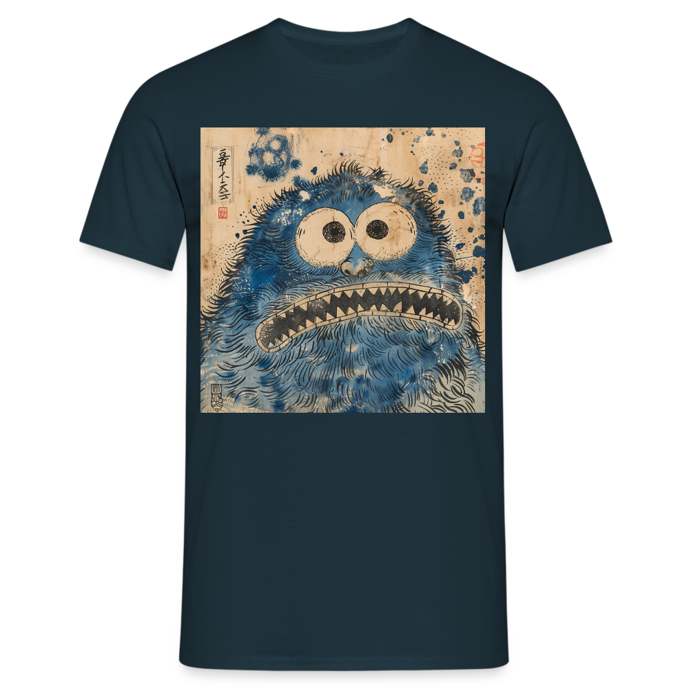 Uramiko ramlar i floden, T-shirt herr - marinblå
