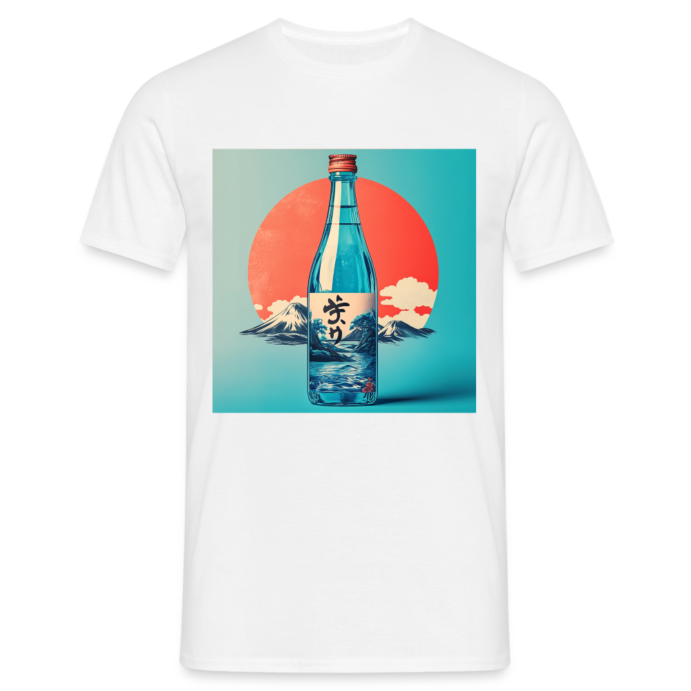 Stillhet i glas, T-shirt herr - vit