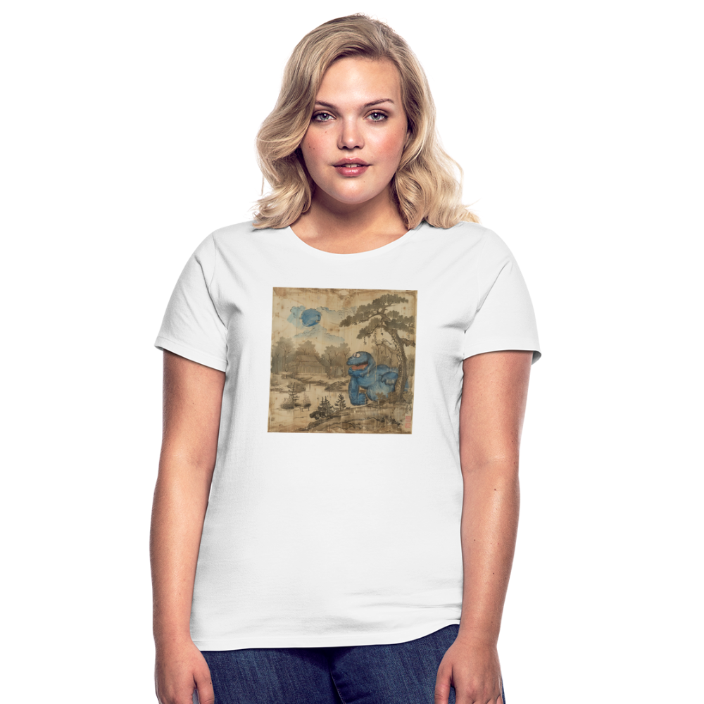 Uramiko vid floden, T-shirt dam - vit