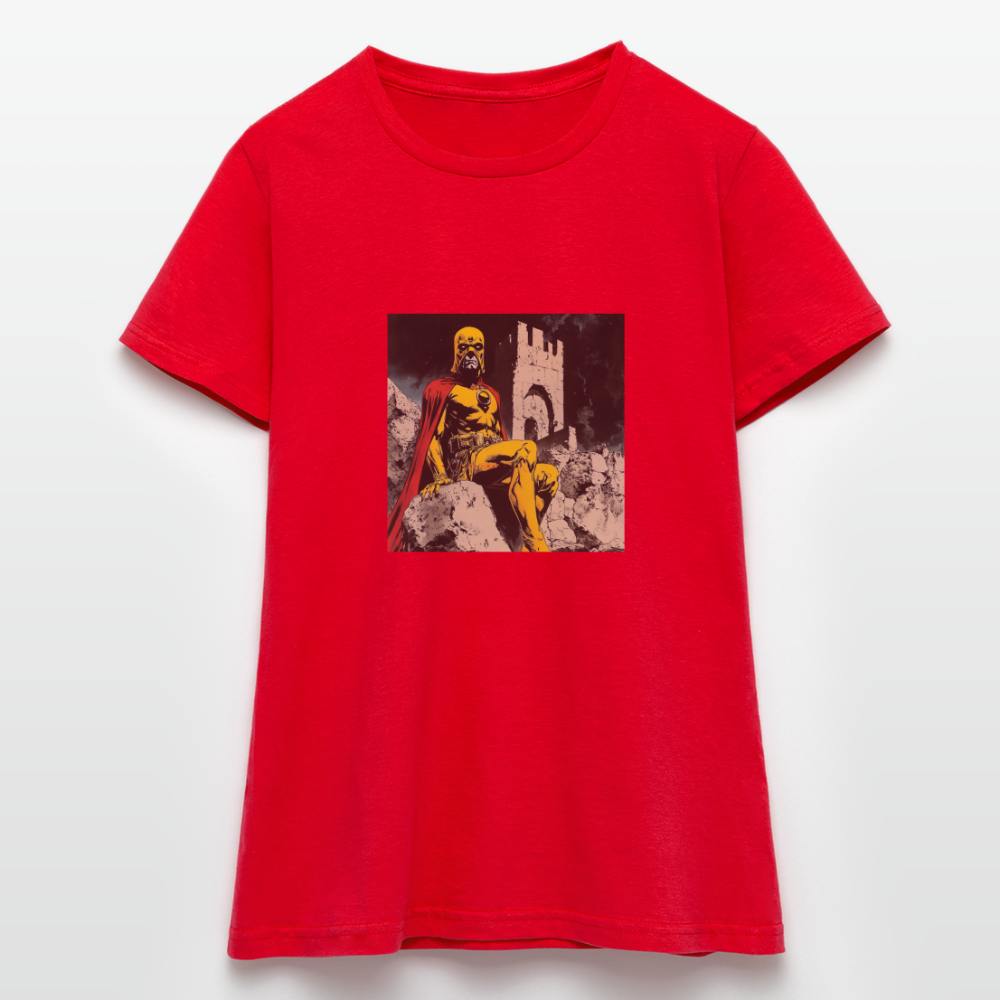 Orkalon, T-shirt dam - röd