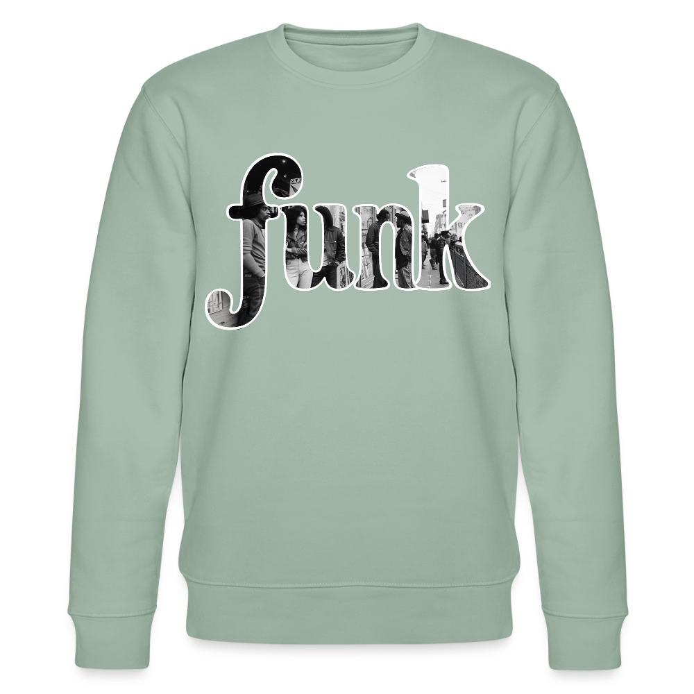 Funk Vibes, Ekologisk sweatshirt CHANGER unisex från Stanley/Stella - ljus grågrön