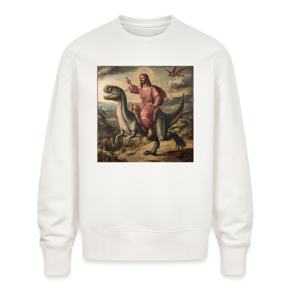 Ritten genom Tiden, Ekologisk oversizetröja RADDER unisex från Stanley/Stella - OFF WHITE