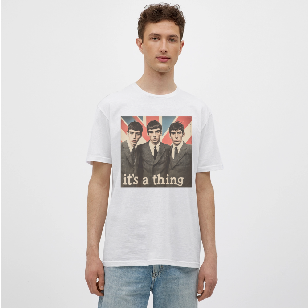 British, Bold & Unapologetic, T-shirt herr - vit