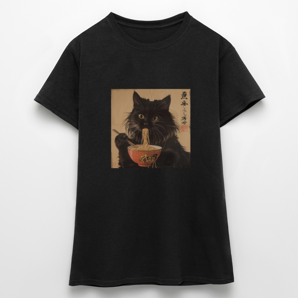 Kejsarens Katt och Ramens Hemlighet, T-shirt dam - svart