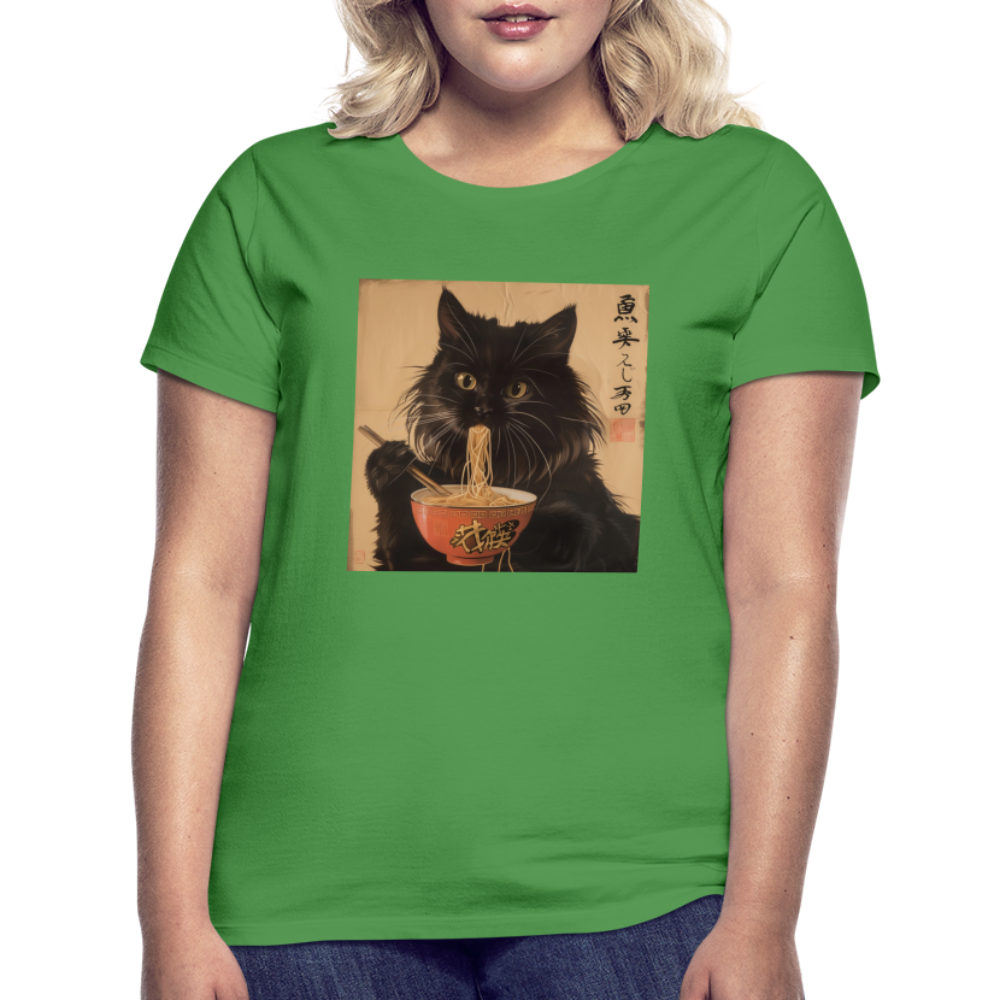 Kejsarens Katt och Ramens Hemlighet, T-shirt dam - kellygrön