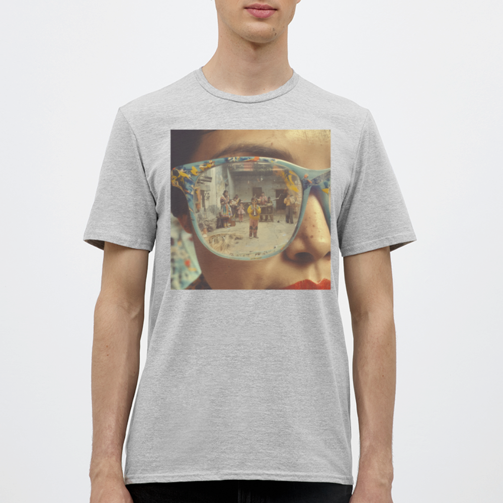 Reflektioner av Anderna, T-shirt herr - gråmelerad