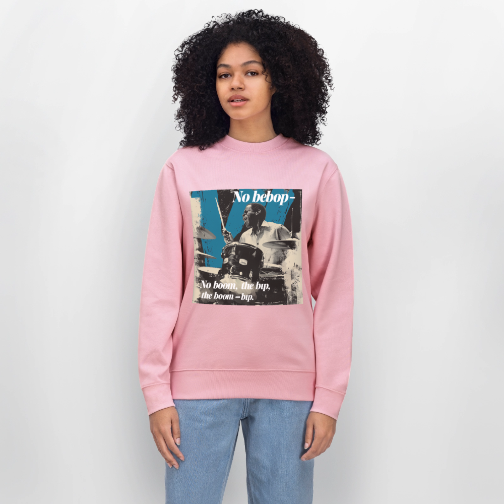 Push It Bebop, Ekologisk sweatshirt CHANGER unisex från Stanley/Stella - ljusrosa