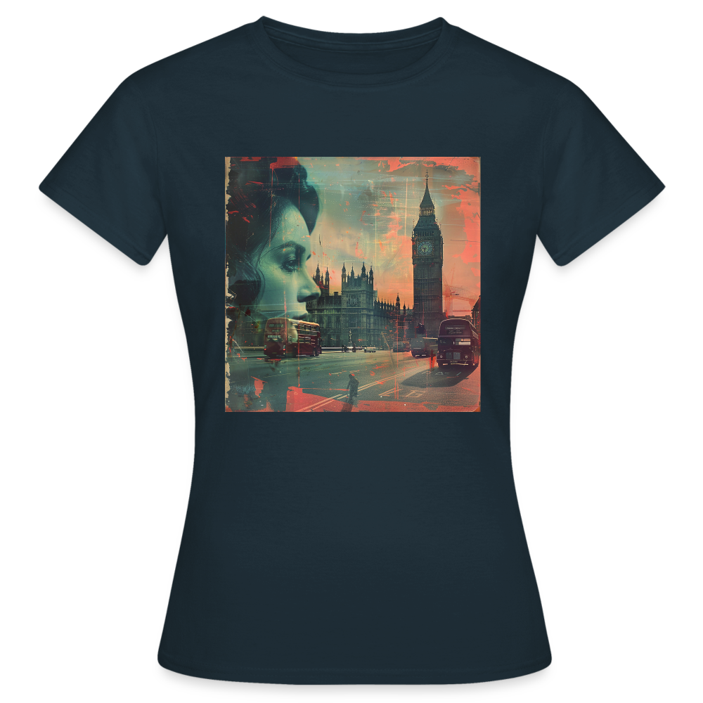 The Beat of London, T-shirt dam - marinblå