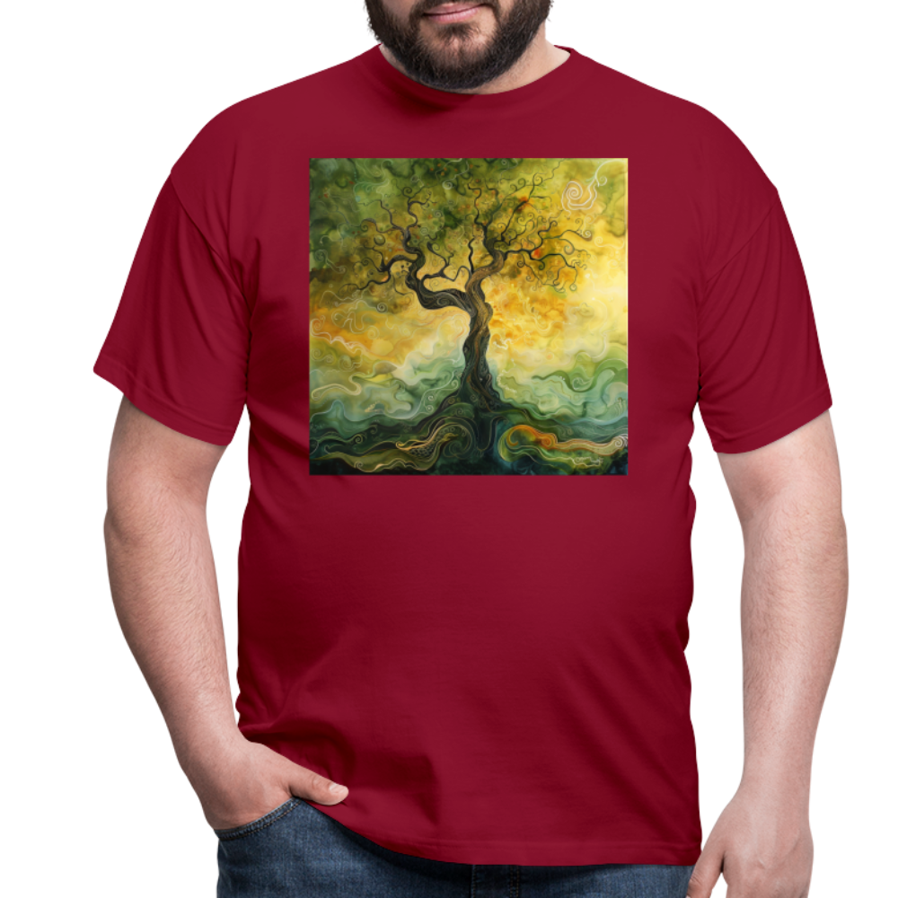 Trädets visdom, T-shirt herr - tegelröd