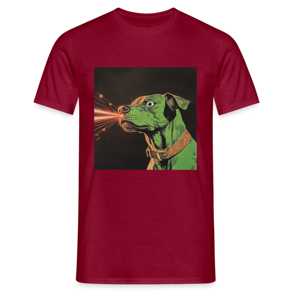 Strålhunden, T-shirt herr - tegelröd