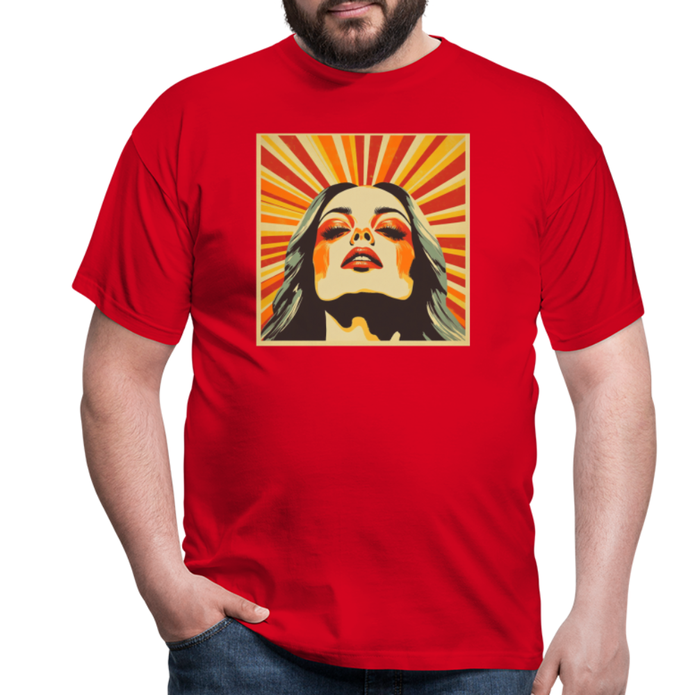 Dagens Första Strålar, T-shirt herr - röd
