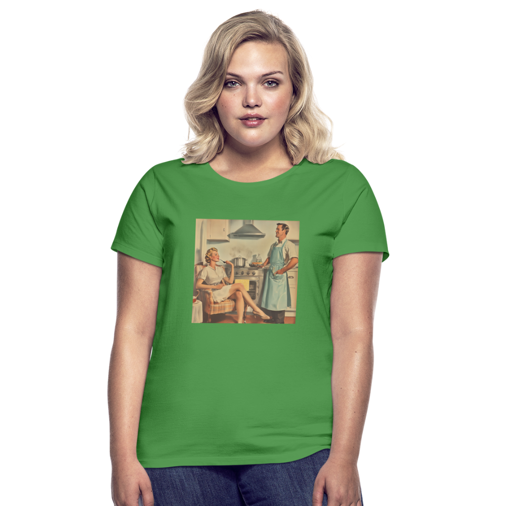 Äta bör man - annars dör man, T-shirt dam - kellygrön