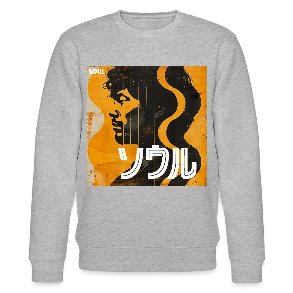 Nippon Grooves, Ekologisk sweatshirt CHANGER unisex från Stanley/Stella - gråmelerad