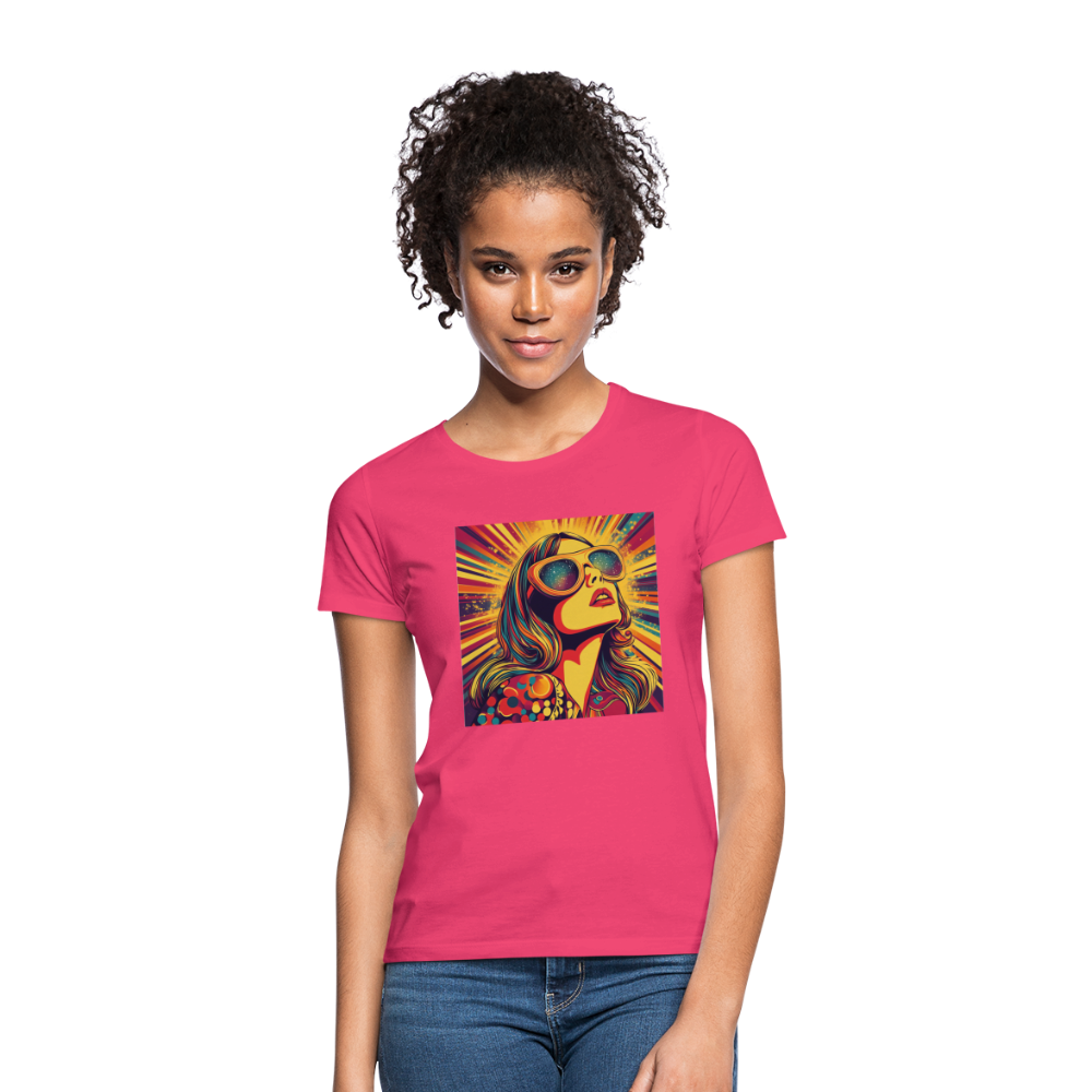 Disco Fever, T-shirt dam - azalea