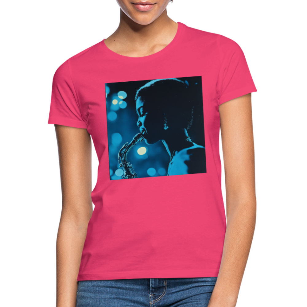 Blå toner i skymningen, T-shirt dam - azalea