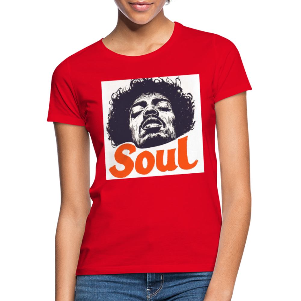 Soul, T-shirt dam - röd