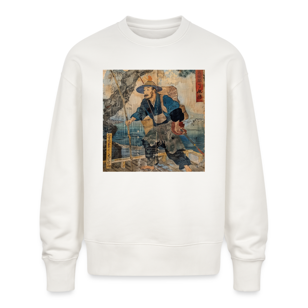 Fiskaren som bytte karriär, Ekologisk oversizetröja RADDER unisex från Stanley/Stella - OFF WHITE