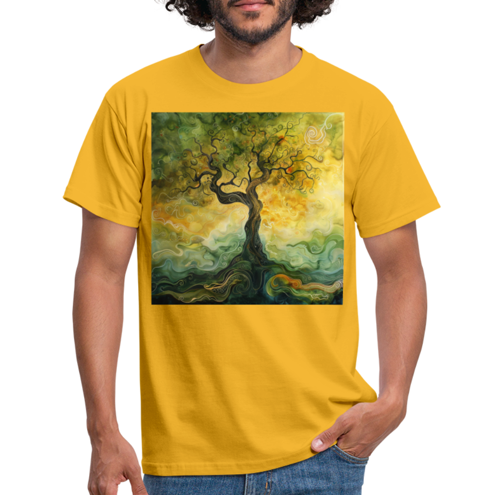 Trädets visdom, T-shirt herr - gul
