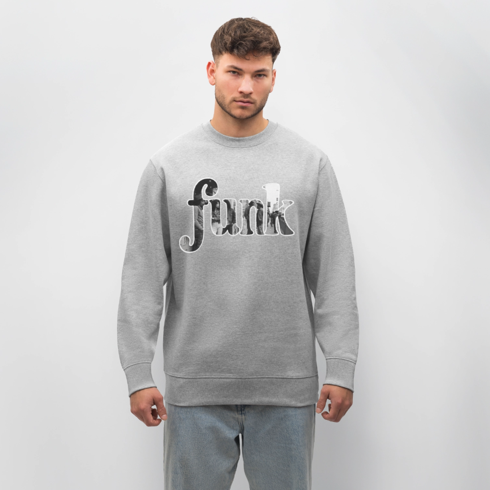 Funk Vibes, Ekologisk sweatshirt CHANGER unisex från Stanley/Stella - gråmelerad