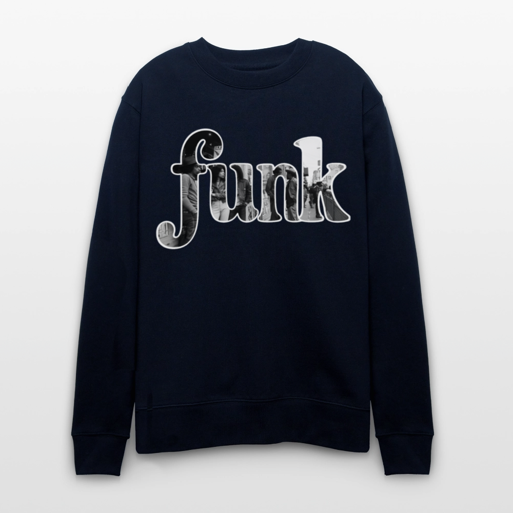Funk Vibes, Ekologisk sweatshirt CHANGER unisex från Stanley/Stella - marinblått