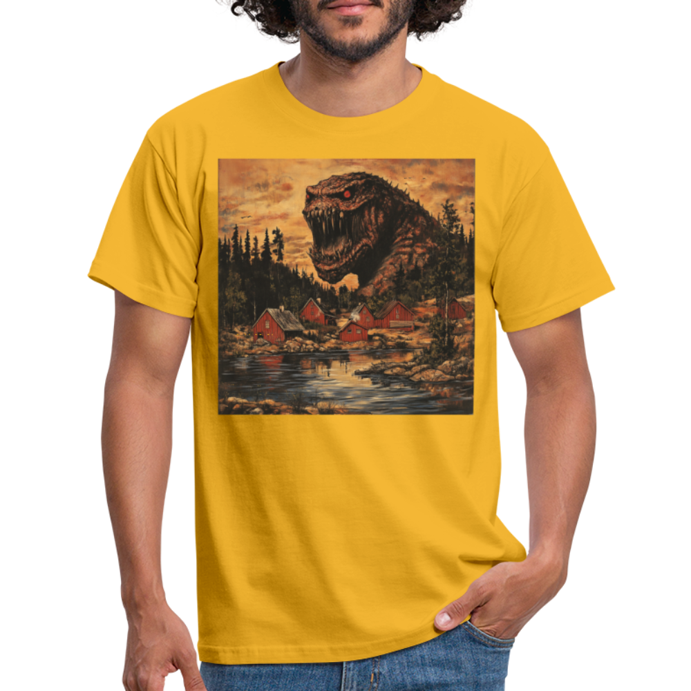 När Draken Vaknade vid Siljan, T-shirt herr - gul