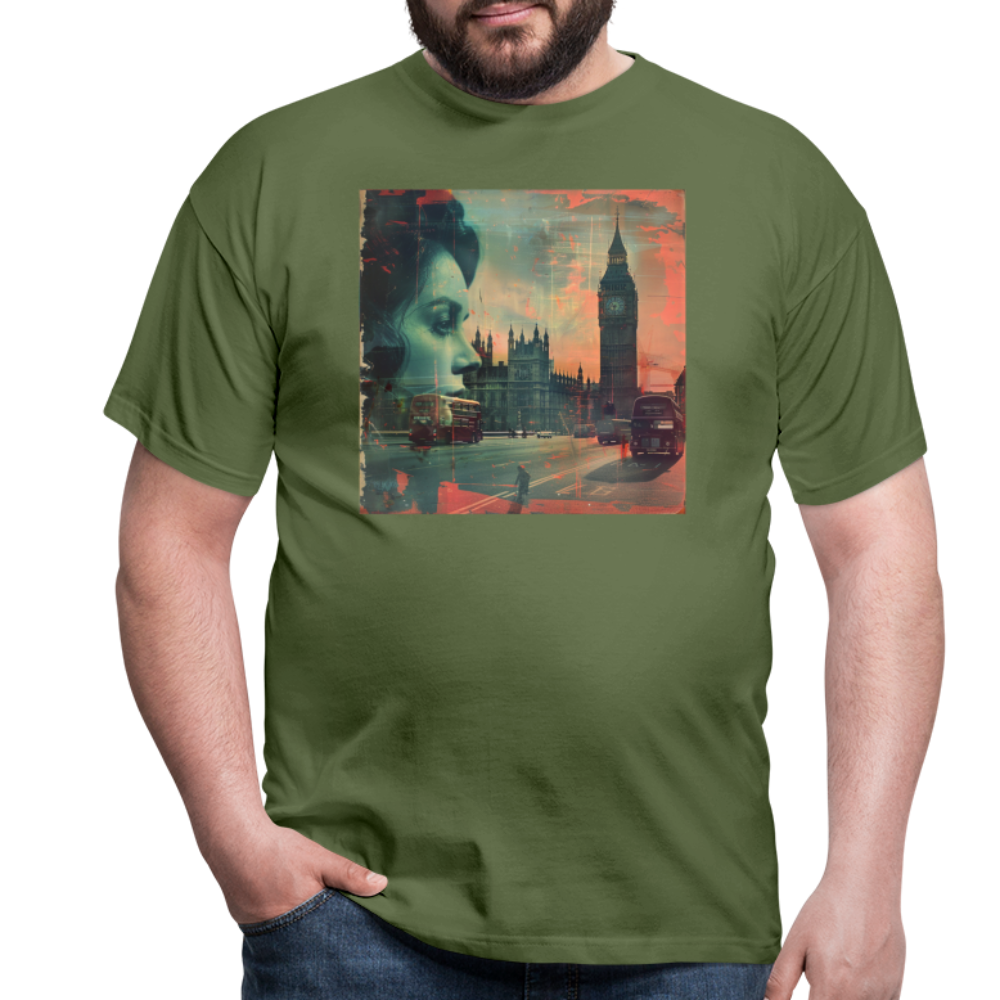 The Beat of London, T-shirt herr - Militärgrön