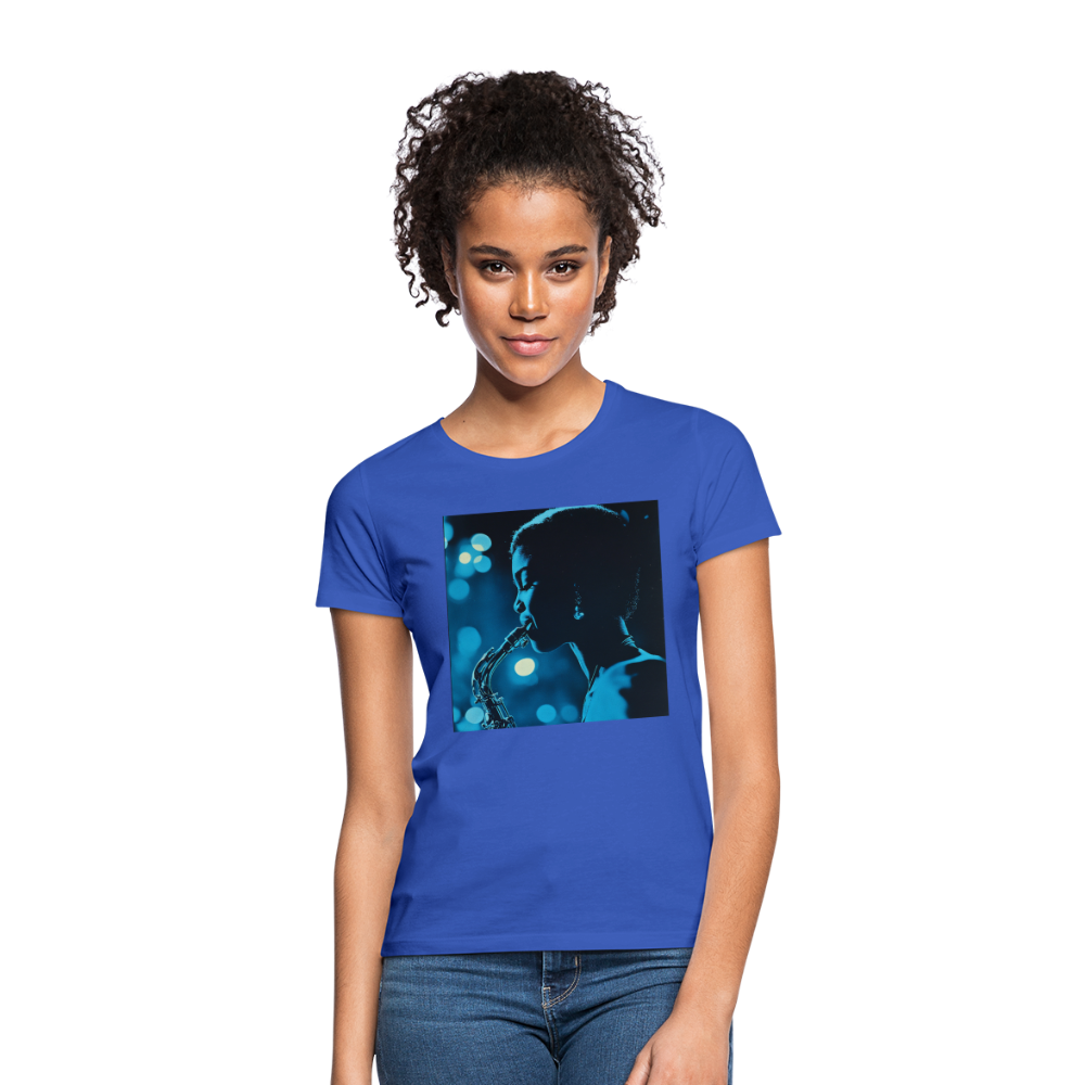 Blå toner i skymningen, T-shirt dam - royalblå