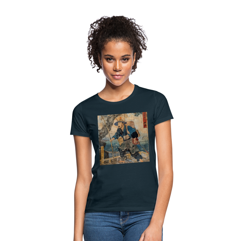 Fiskaren som bytte karriär, T-shirt dam - marinblå