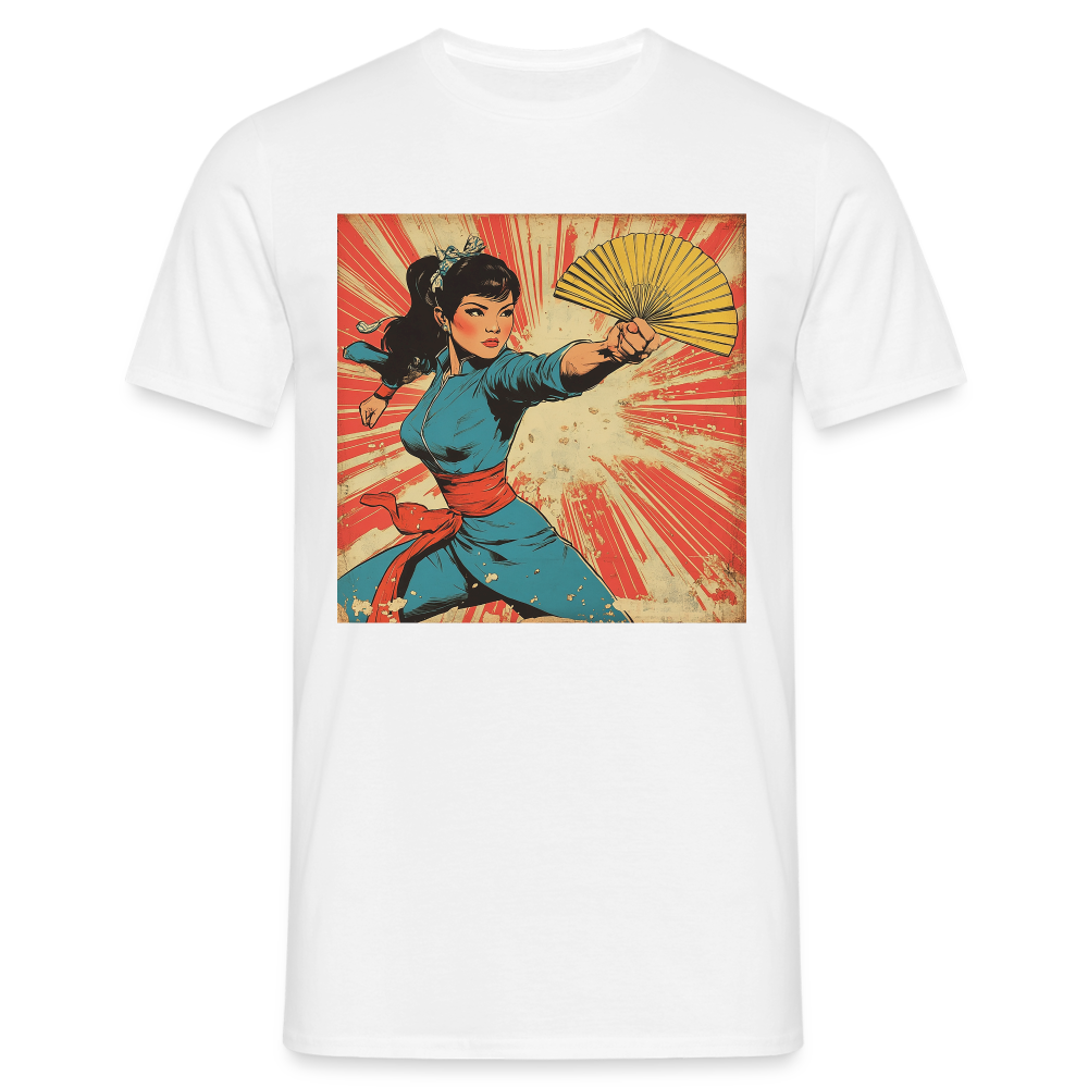 Solfjädern, T-shirt herr - vit