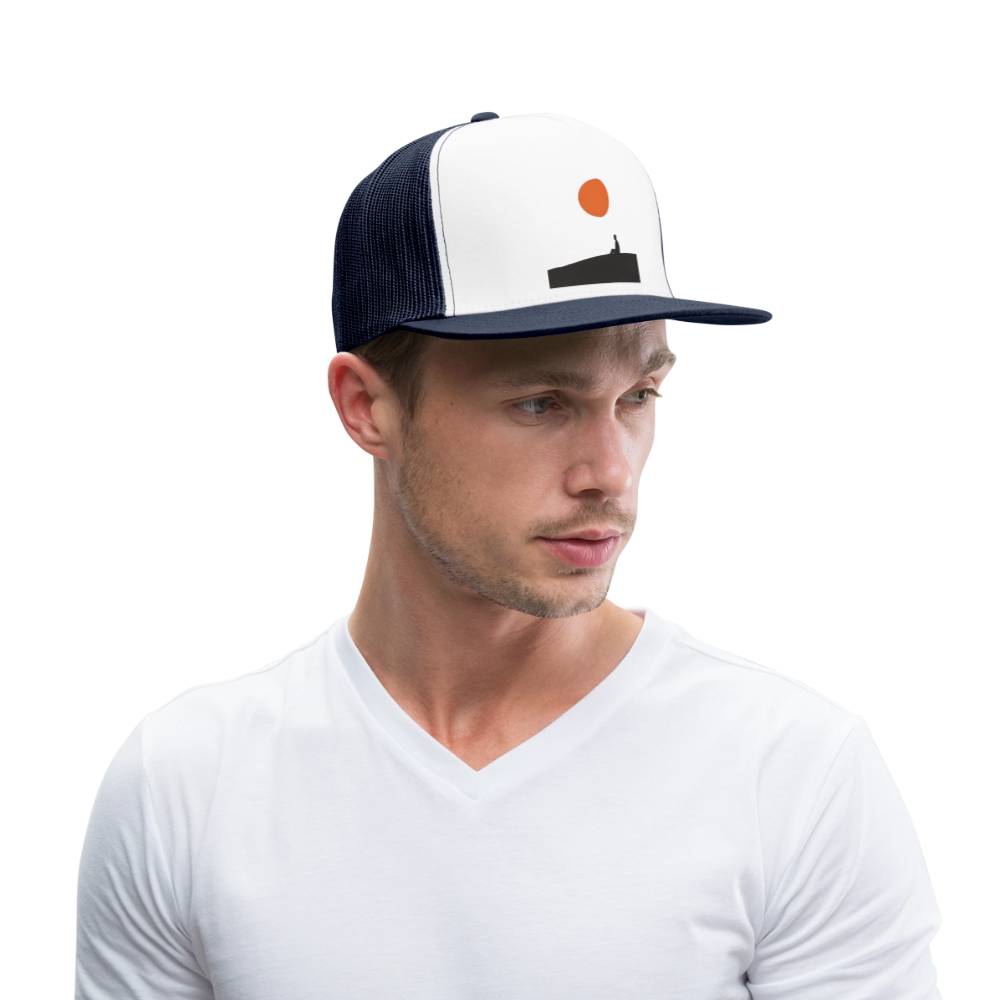 Under the sun, Trucker Cap - vit/marinblå