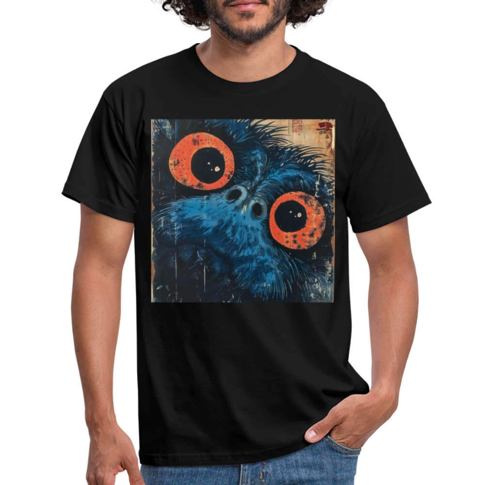 Den blå vännen, T-shirt herr - svart