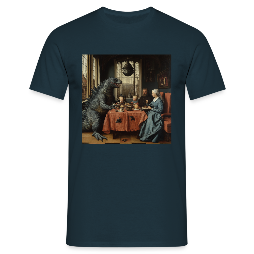 Familjens Fest med Gäst,T-shirt herr - marinblå