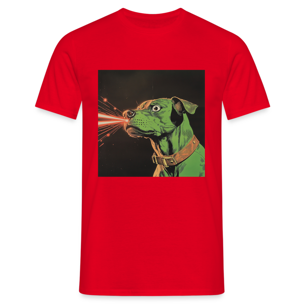 Strålhunden, T-shirt herr - röd