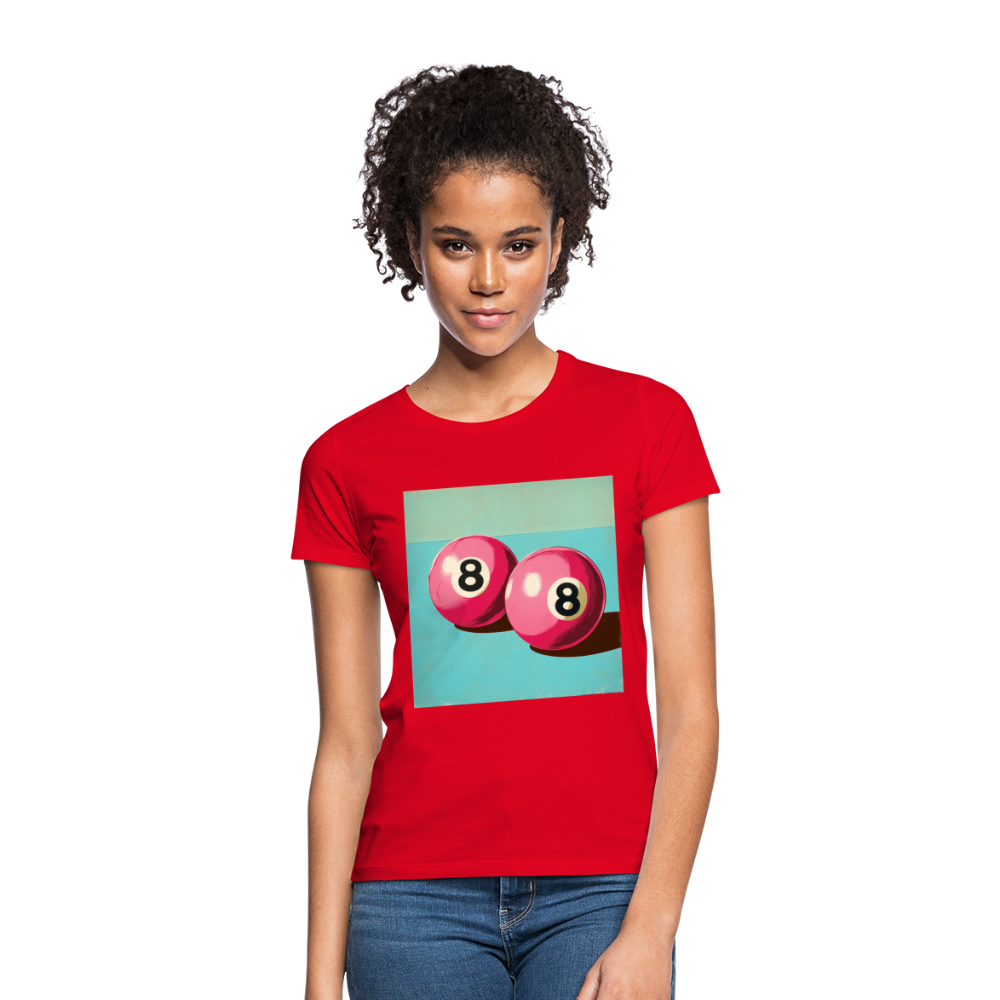 Rosa Rivaler, T-shirt dam - röd