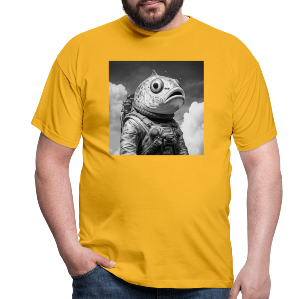 En ensam simtur i universum, T-shirt herr - gul