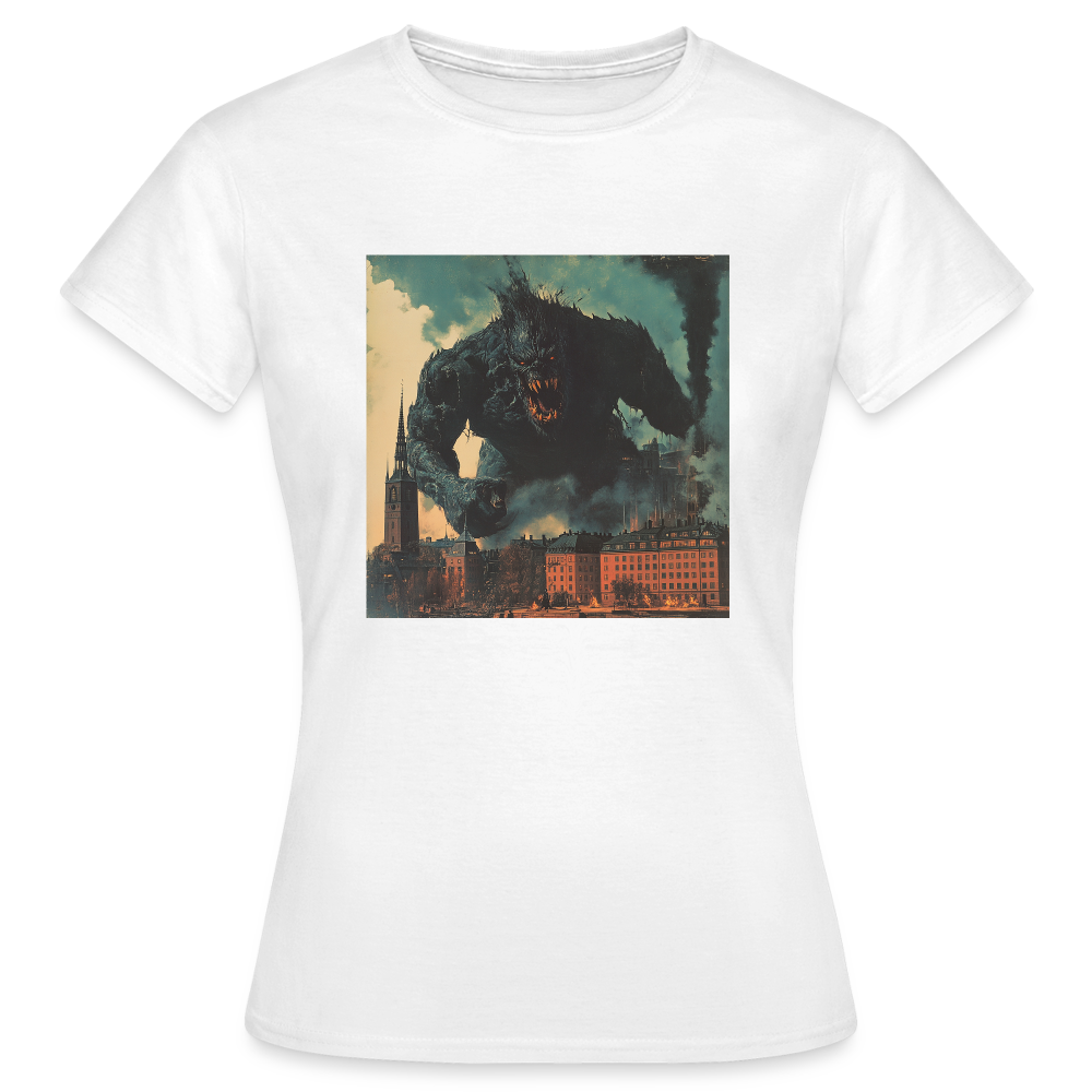Helvetesstorm över Staden, T-shirt dam - vit