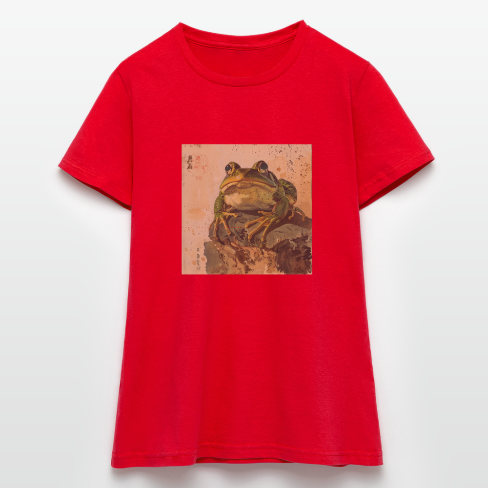 Grodan i Skymningen, T-shirt dam - röd