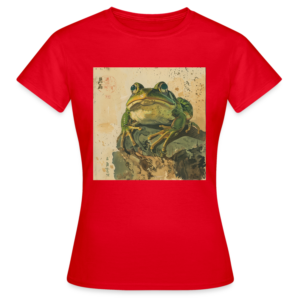 Grodan i Skymningen, T-shirt dam - röd