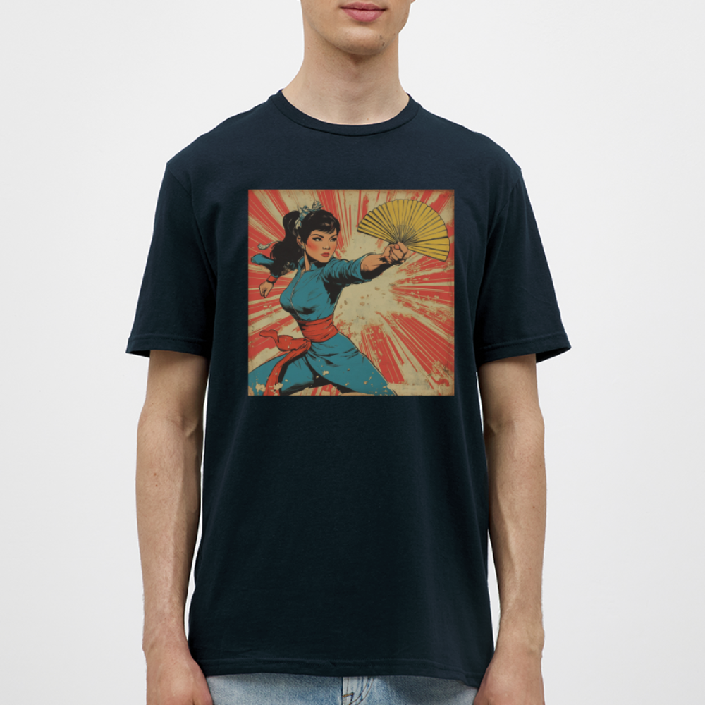 Solfjädern, T-shirt herr - marinblå