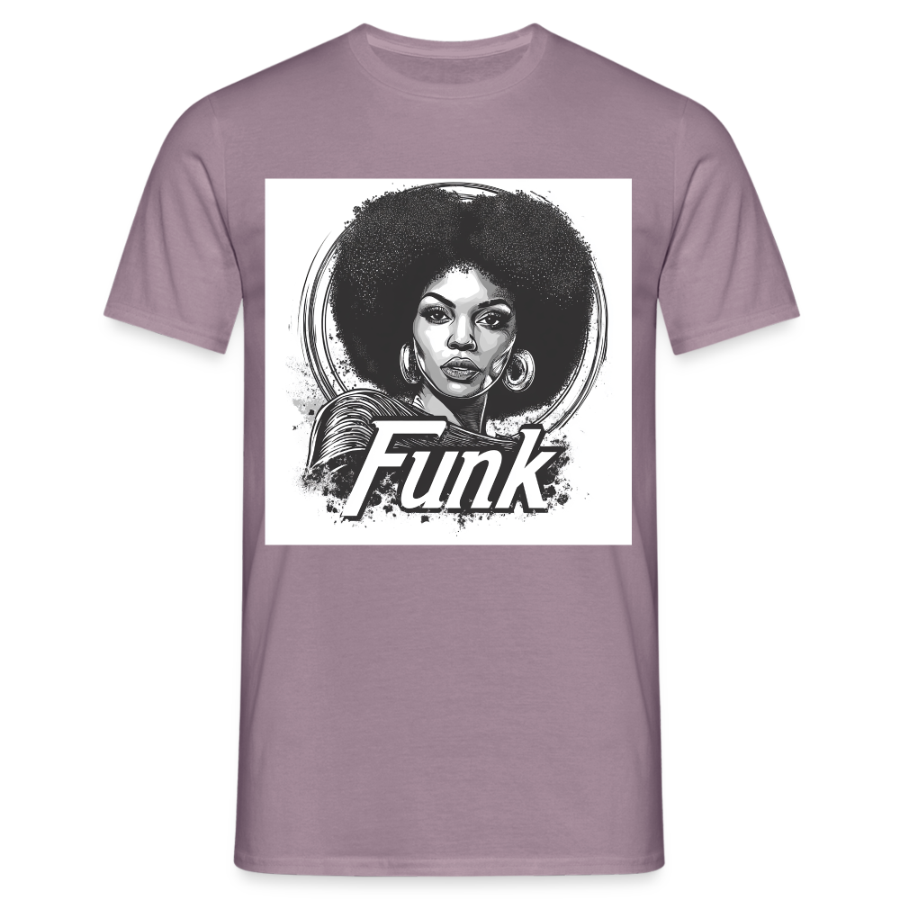 Funk Queen: Power in Motion, T-shirt herr - lilagrå