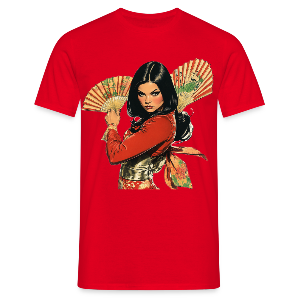 Dansen med Solfjädrar: Vindens krigare, T-shirt herr - röd