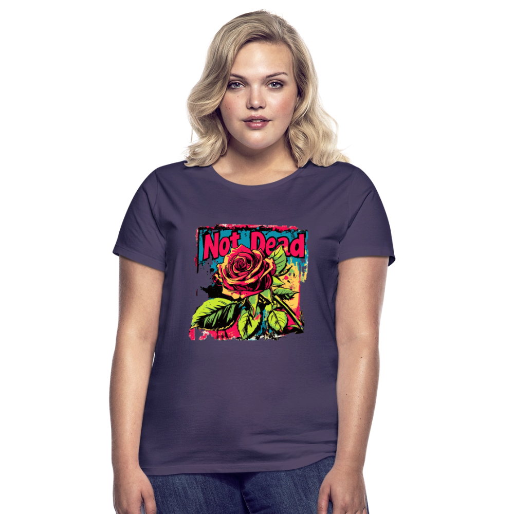 Den Eviga Rosen, T-shirt dam - mörklila