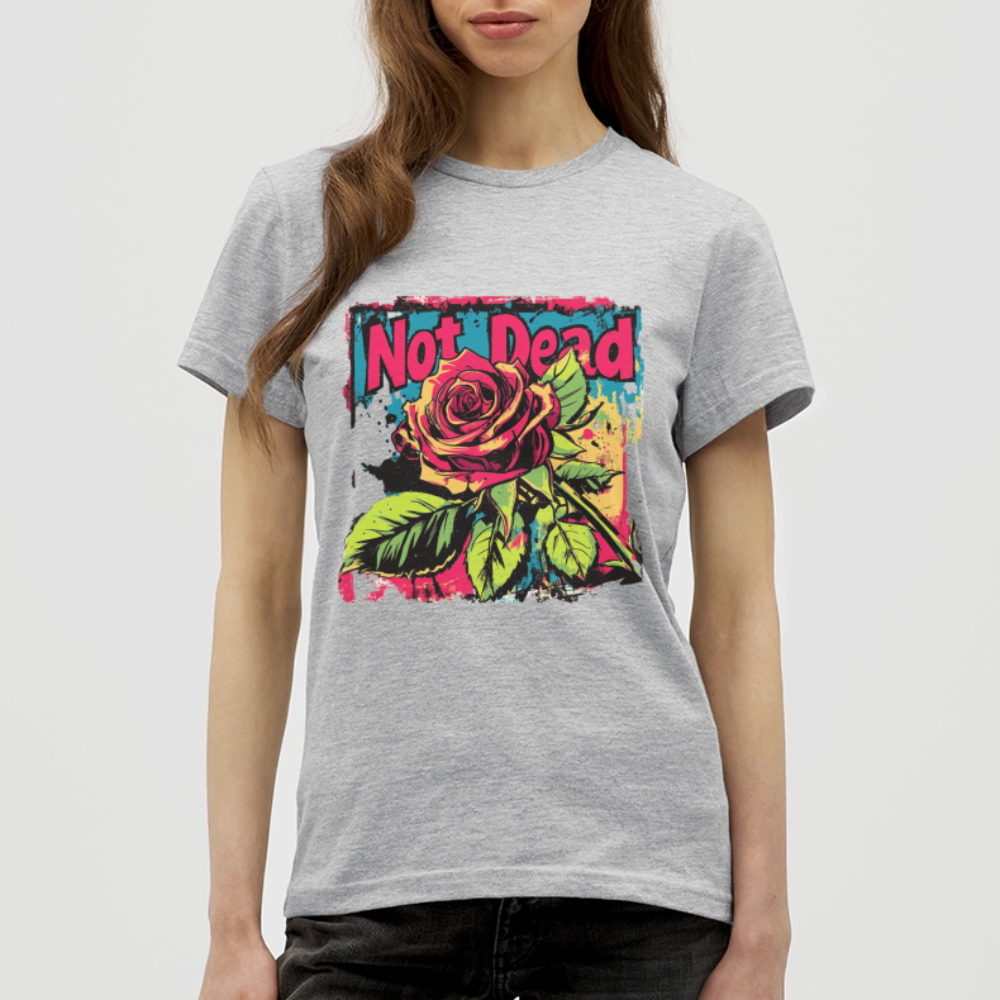 Den Eviga Rosen, T-shirt dam - gråmelerad