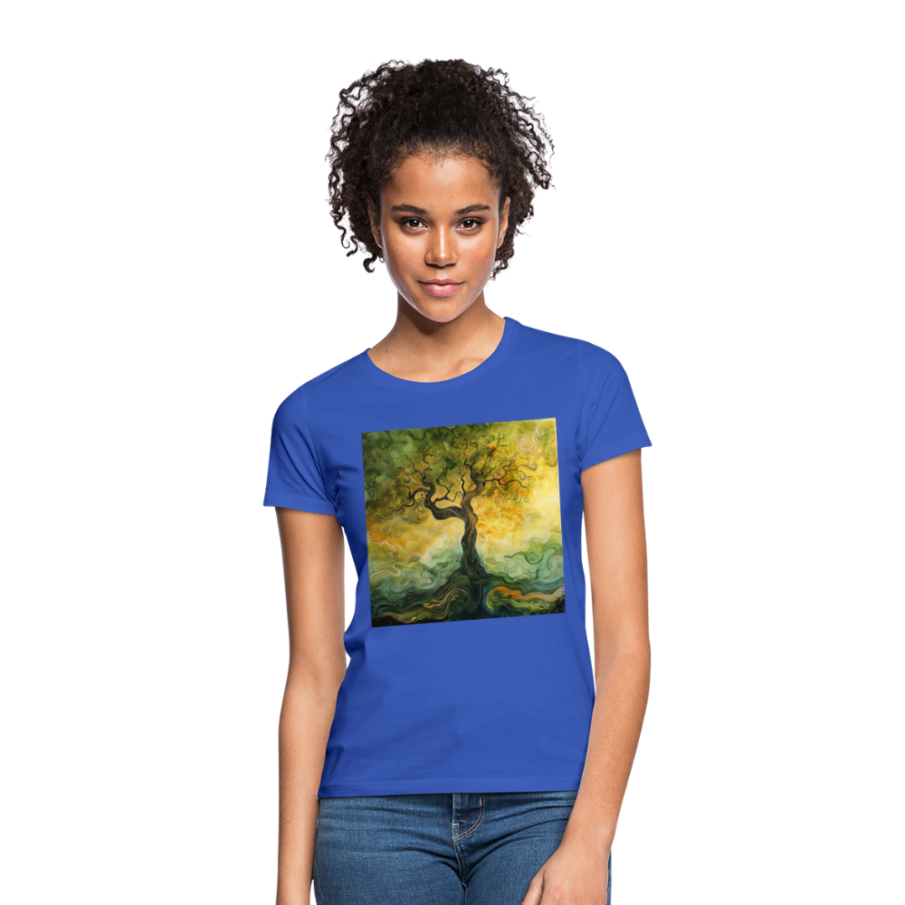Trädets visdom, T-shirt dam - royalblå