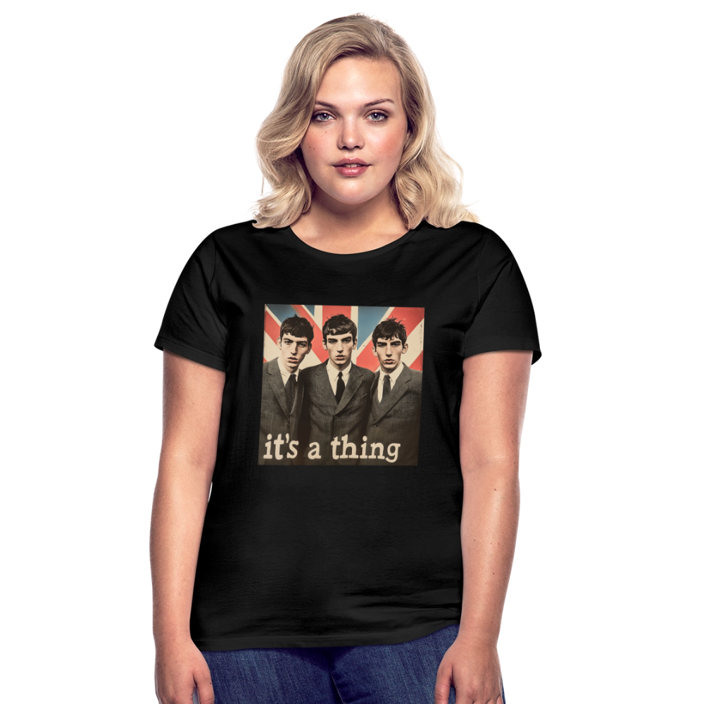 British, Bold & Unapologetic, T-shirt dam - svart