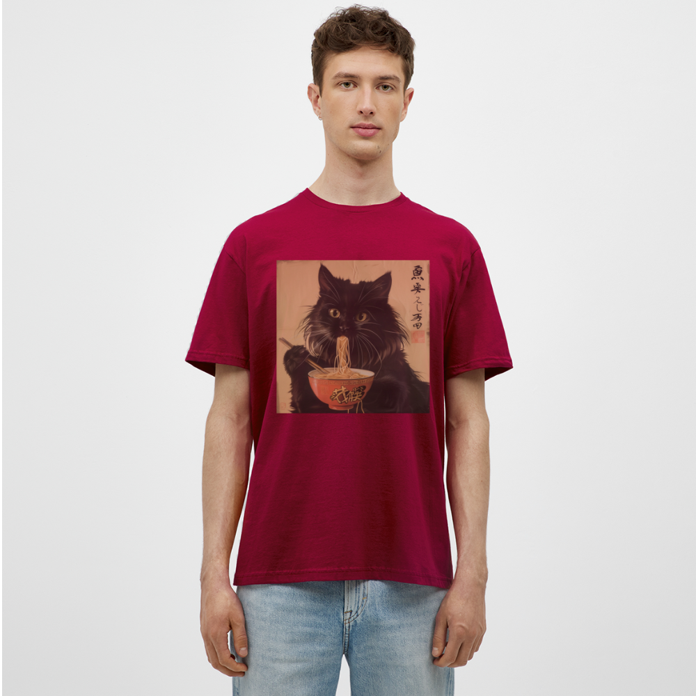 Kejsarens Katt och Ramens Hemlighet, T-shirt herr - tegelröd