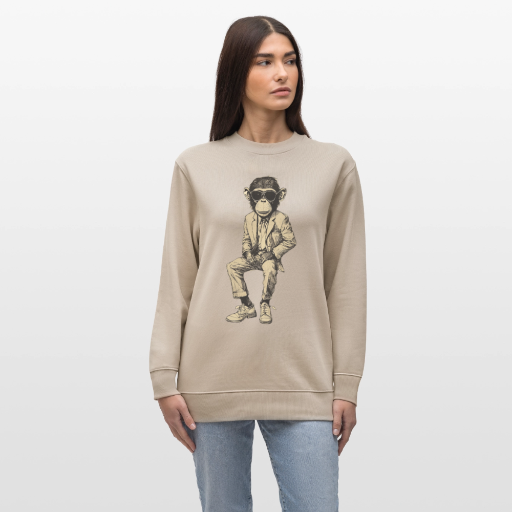 Mod Monkey, Ekologisk sweatshirt CHANGER unisex från Stanley/Stella - beige